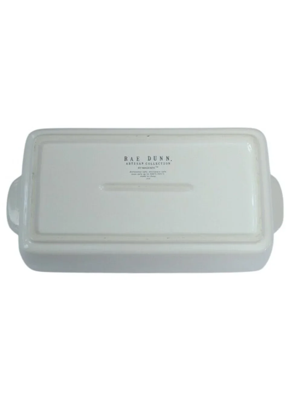 Rae Dunn by Magenta Holiday Rectangular Ceramic Fruitcake Loaf Pan